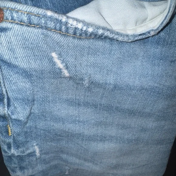 Zara Women's Size 4 Blue Skinny Leg Distressed Medium Wash Cotton Blend Jeans - Picture 13 of 15